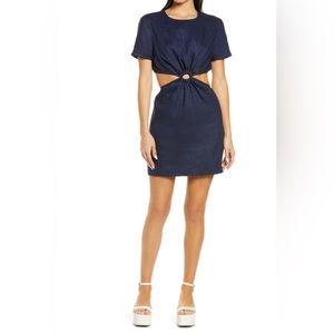 Staud Epona Dress in Navy